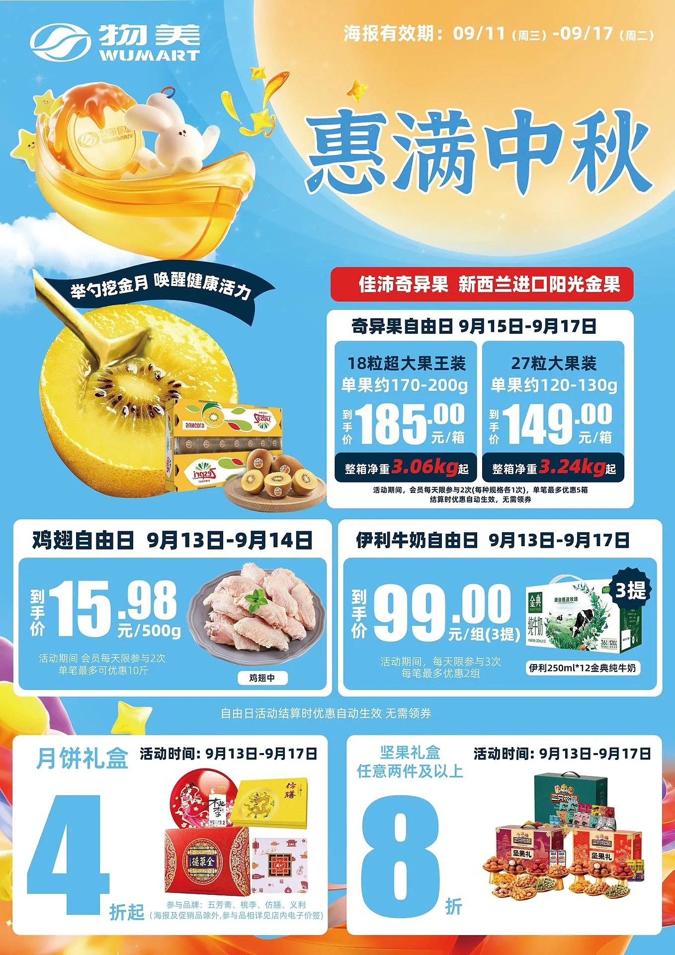 北京物美/美廉美超市促销海报
